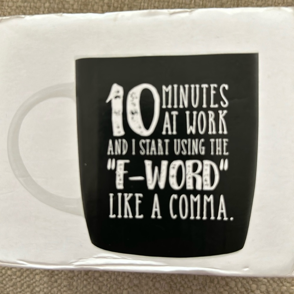 Office Humour mug F word